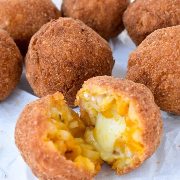 Arancine of pumpkin, sage and scamorza affumicata (smoked mozzarella)