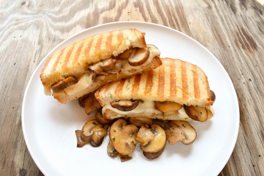 Mushroom and mozzarella toasted sandwich Italian Spoon