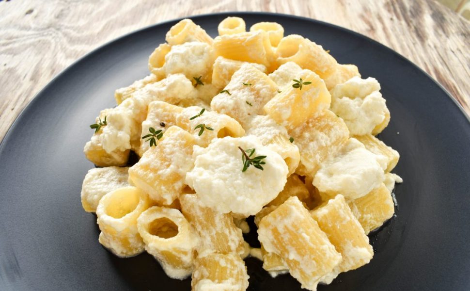 Pasta with ricotta