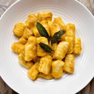 Potato gnocchi with pumpkin and sage