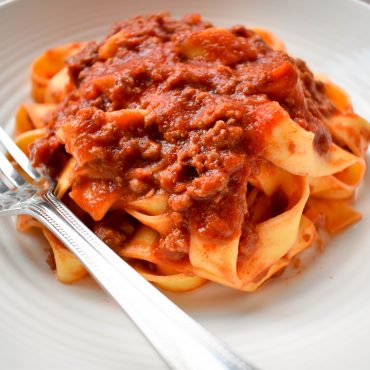 Pappardelle al ragù Bolognese style