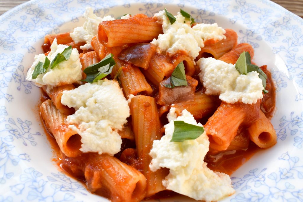 Rigatoni pasta alla norma Italian Spoon