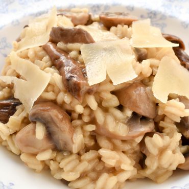 Risotto of dried porcini and mushrooms