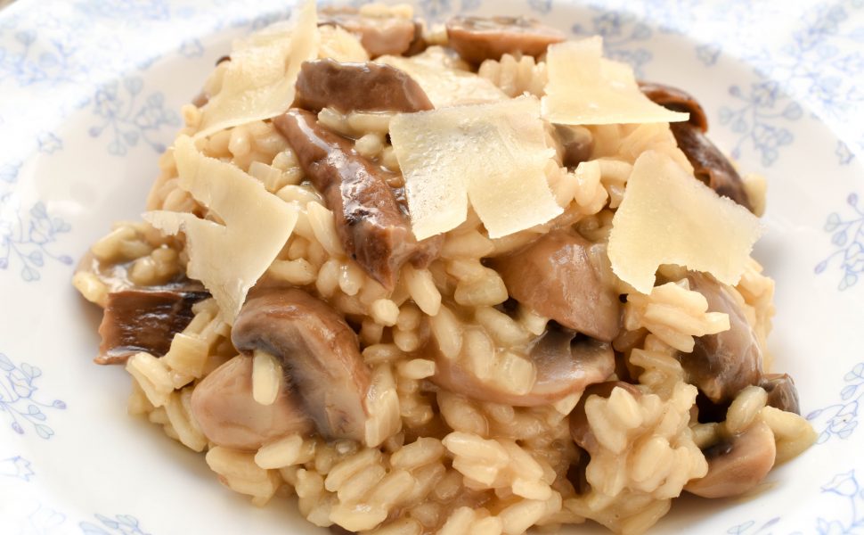 Risotto of dried porcini and mushrooms