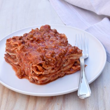Traditional meat lasagne