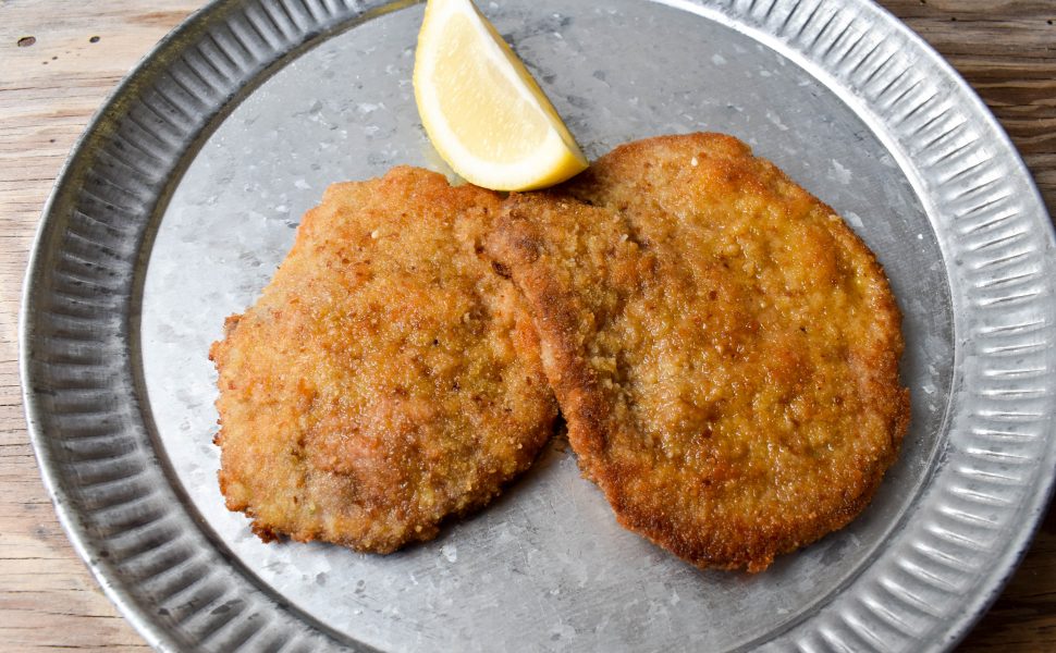 Cotoletta milanese (Milan-style schnitzel)