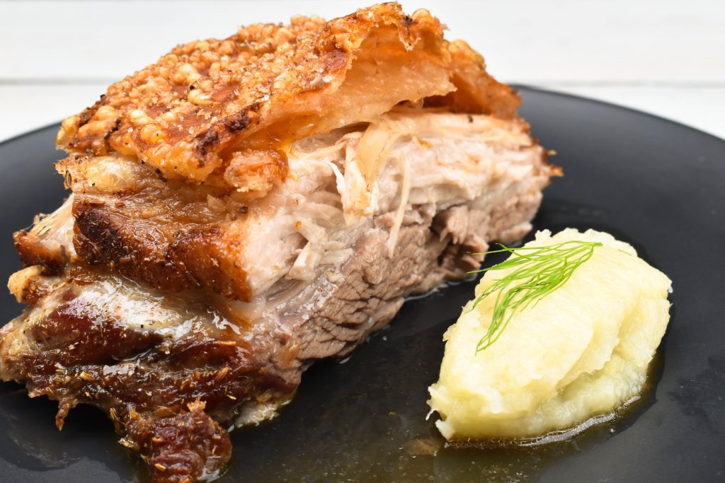 Slow roasted crispy pork belly Italian Spoon