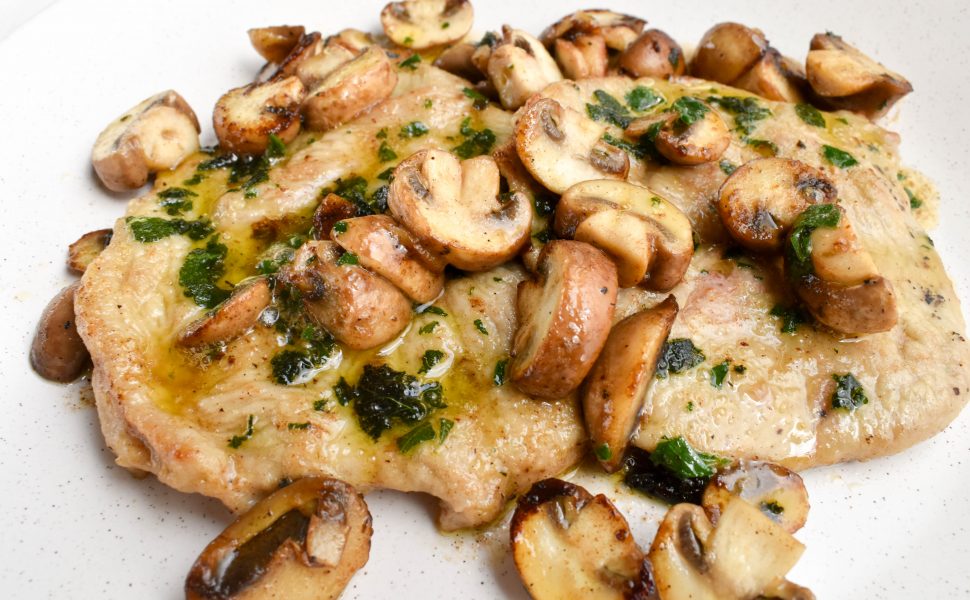 Veal scaloppini ‘ai funghi’ (of mushrooms)