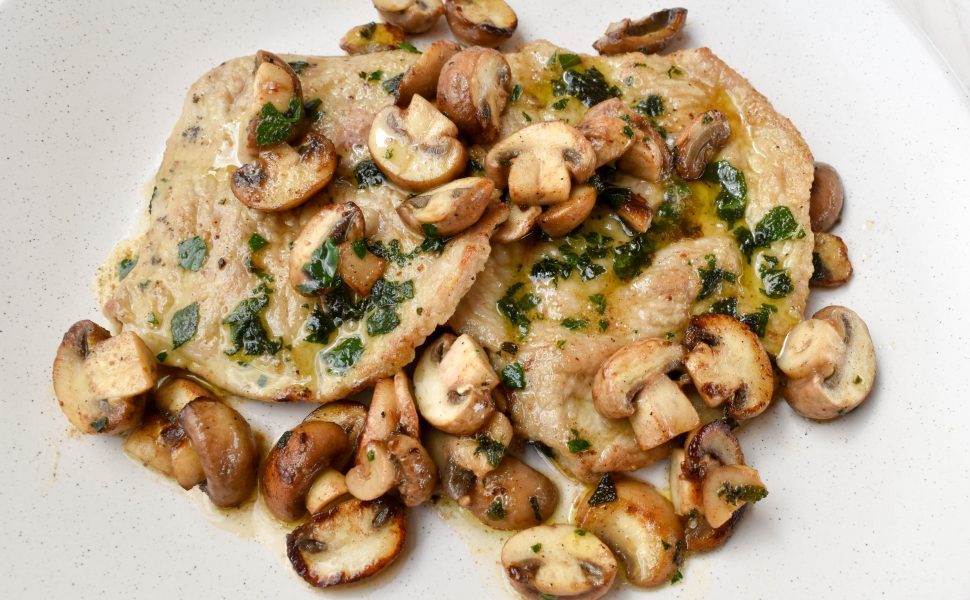 Veal scaloppini ‘ai funghi’ (of mushrooms)