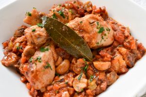 Chicken 'alla cacciatora' (hunter style)