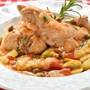 Coniglio in agrodolce (sweet and sour rabbit)