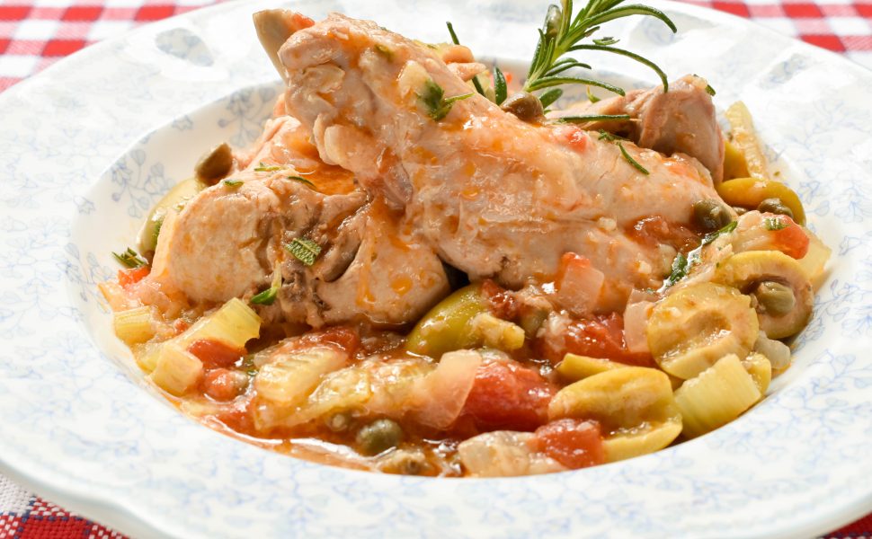 Coniglio in agrodolce (sweet and sour rabbit)