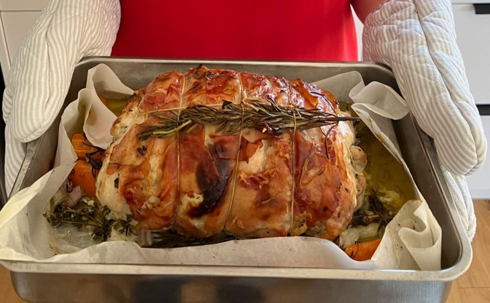 Rolled Turkey with Sausage and Sage Stuffing