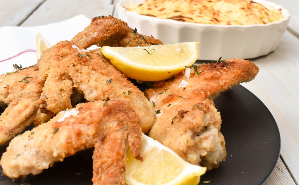 Italian-style crumbed chicken wings