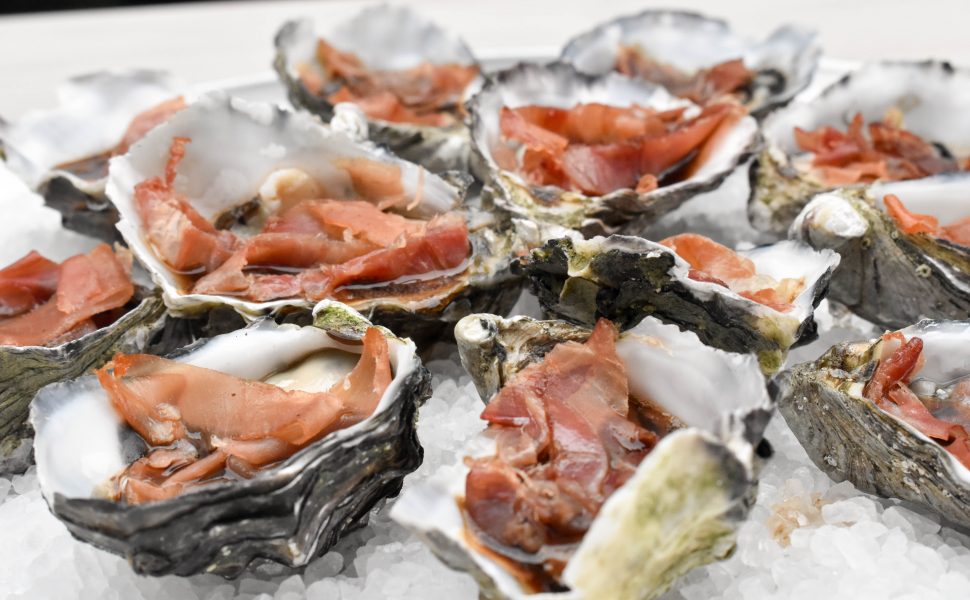 Oysters kilpatrick with prosciutto