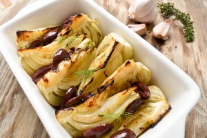 Braised fennel with olives