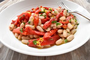 Cannellini bean and capsicum salad
