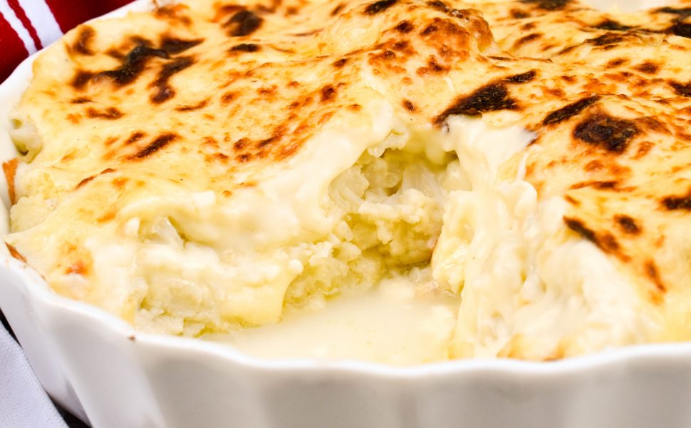 Cauliflower bake with creamy Besciamella sauce