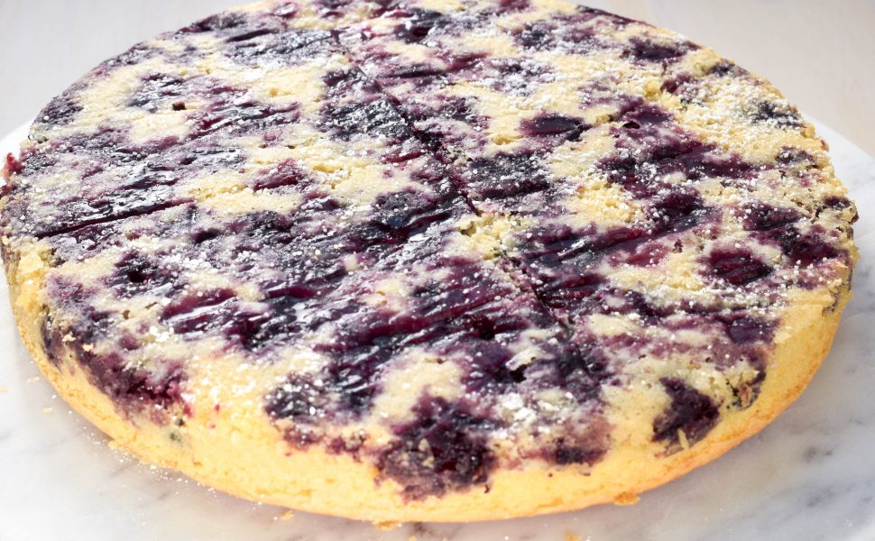 Blueberry upside down cake