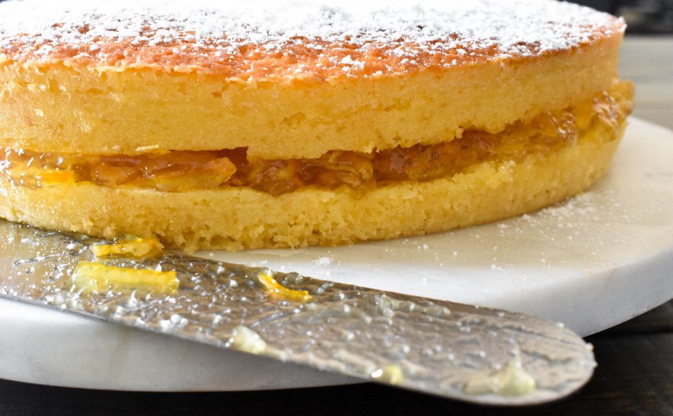 Ciambella con marmellata all’arancia (orange cake with marmalade)