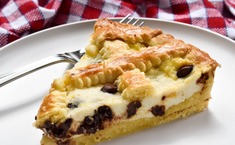 Crostata of ricotta and chocolate