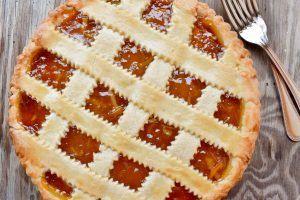 Sweet orange marmalade tart