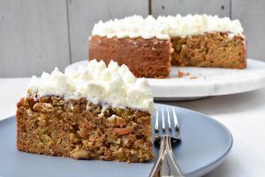 Carrot cake with mascarpone icing