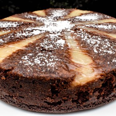 Pear and chocolate cake