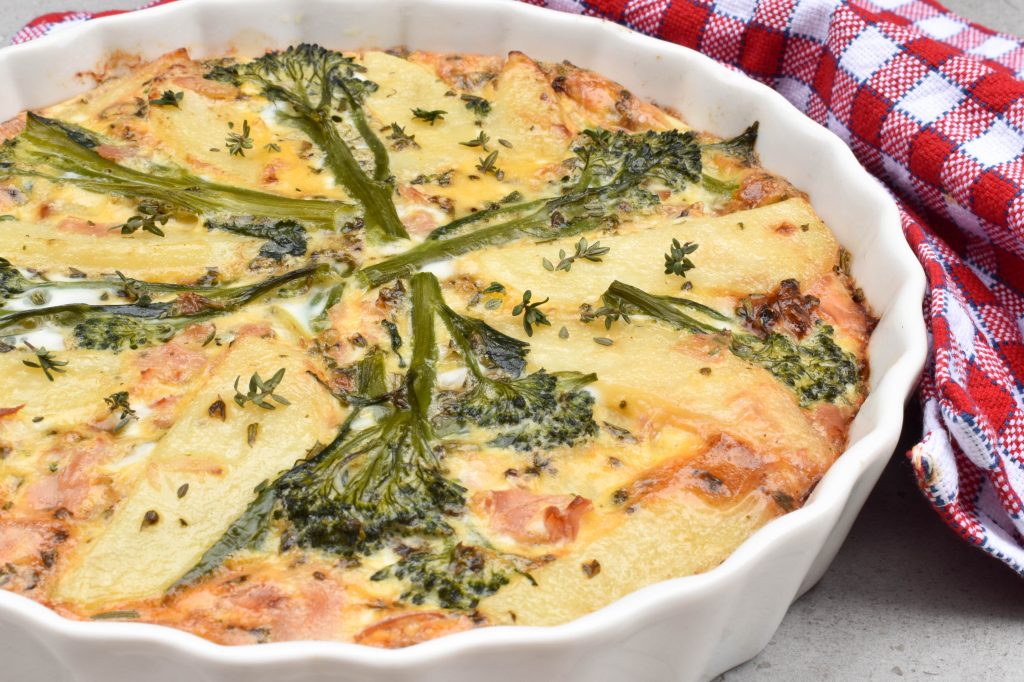 Baked frittata with potatoes and broccolini Italian Spoon