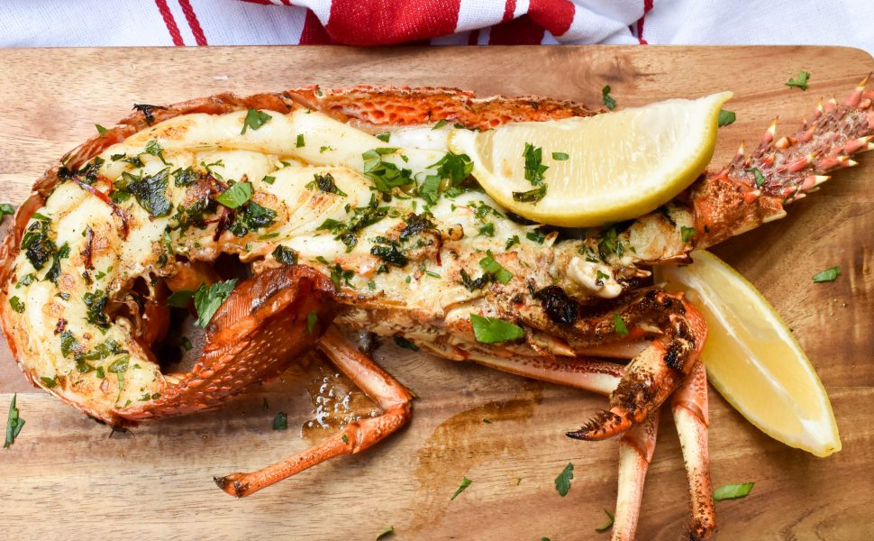 Grilled Rock Lobster With Chilli Garlic And Parsley Italian Spoon