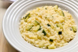 Risotto of zucchini