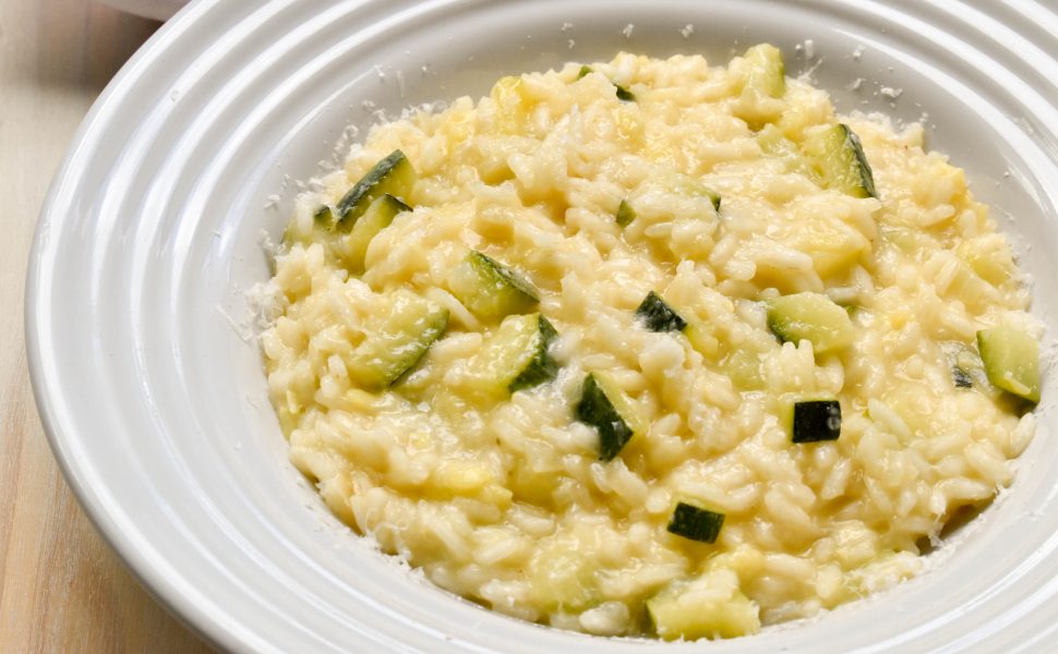 Risotto of zucchini