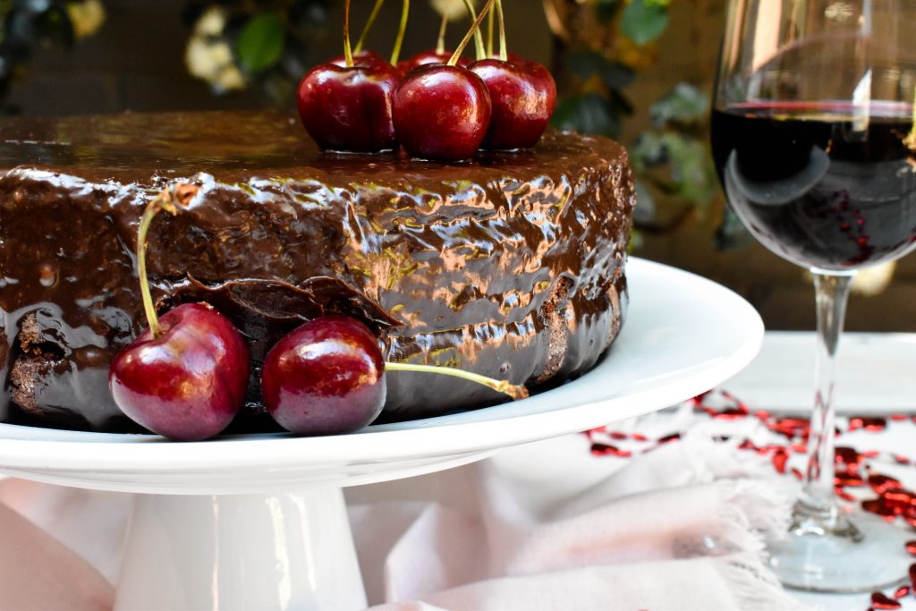 The world's best red wine chocolate cake