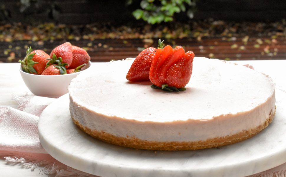 No-bake Strawberry cheesecake