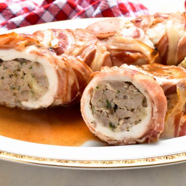 Rotolo di pollo (rolled chicken) with pork sausage and sage stuffing