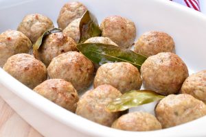 Polpette di tacchino (baked turkey meatballs)