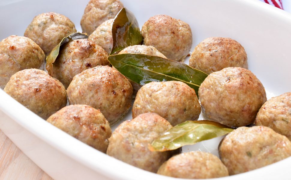 Polpette di tacchino (baked turkey meatballs)