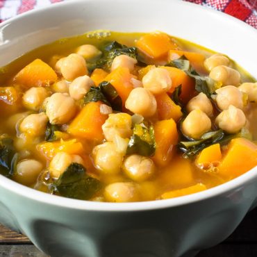 Pumpkin and chickpea soup