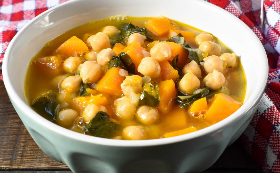 Pumpkin and chickpea soup