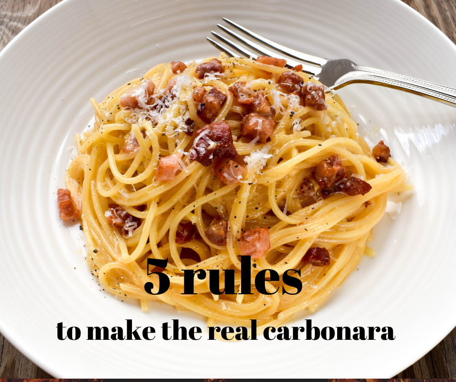 5 rules to make the real carbonara!