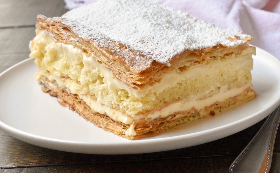 Italian vanilla slice (Diplomatica)