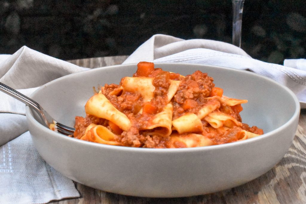Pappardelle with authentic Bolognese sauce (Ragu&amp;#39; alla Bolognese)