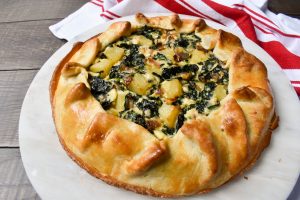 Savoury tart with Silver beet