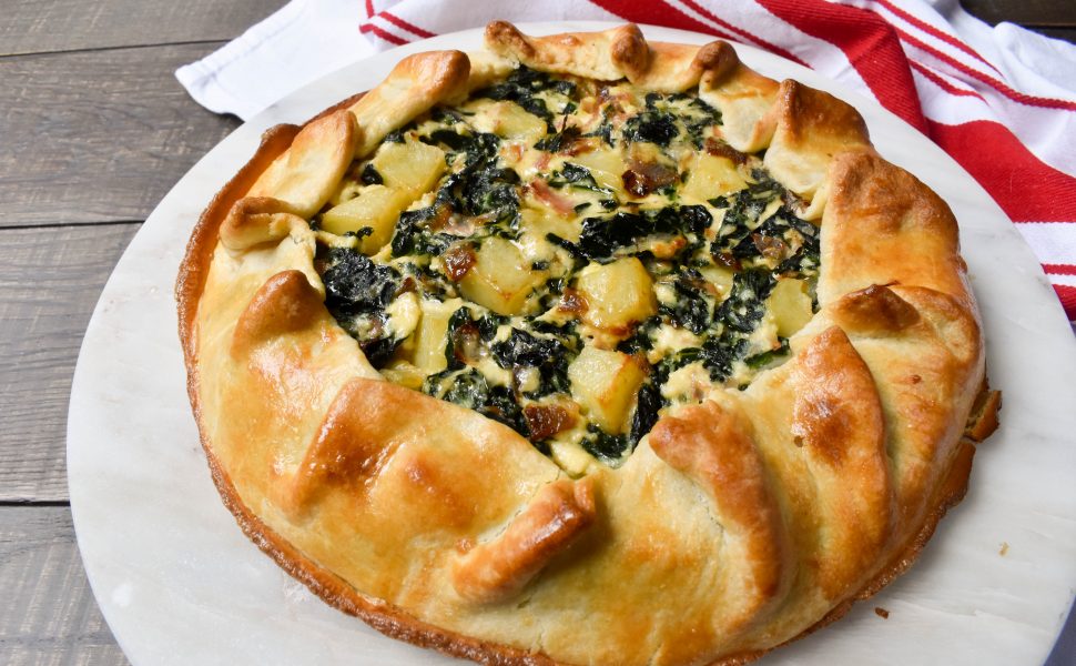 Savoury tart with Silver beet