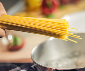 cooking pasta