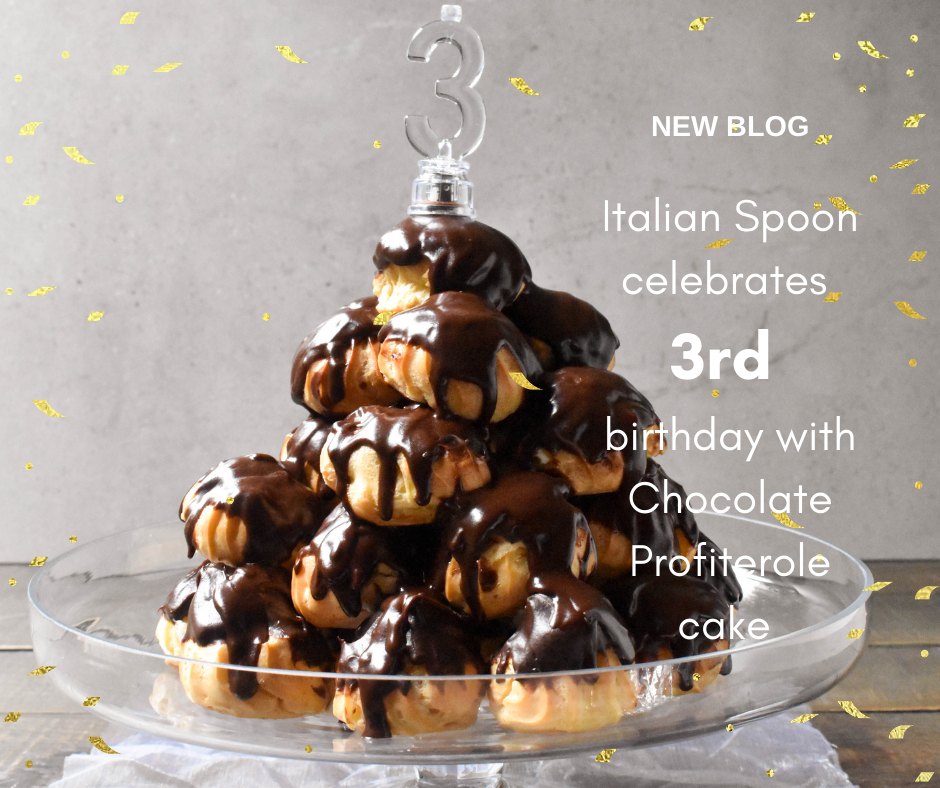 Italian Spoon celebrates 3rd birthday with Chocolate Profiterole cake