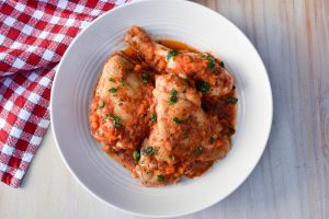 Chicken alla cacciatora (hunter style)