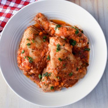 Chicken alla cacciatora (hunter style)