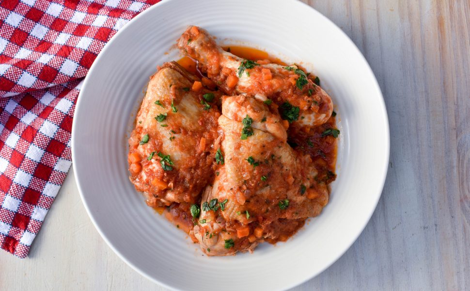 Chicken alla cacciatora (hunter style)