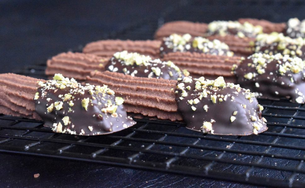 Double Chocolate Viennesi biscuits